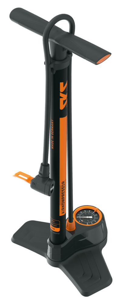 SKS Standpumpe Airkompressor compact 10.0 Stahl Multi Valve mit Manometer