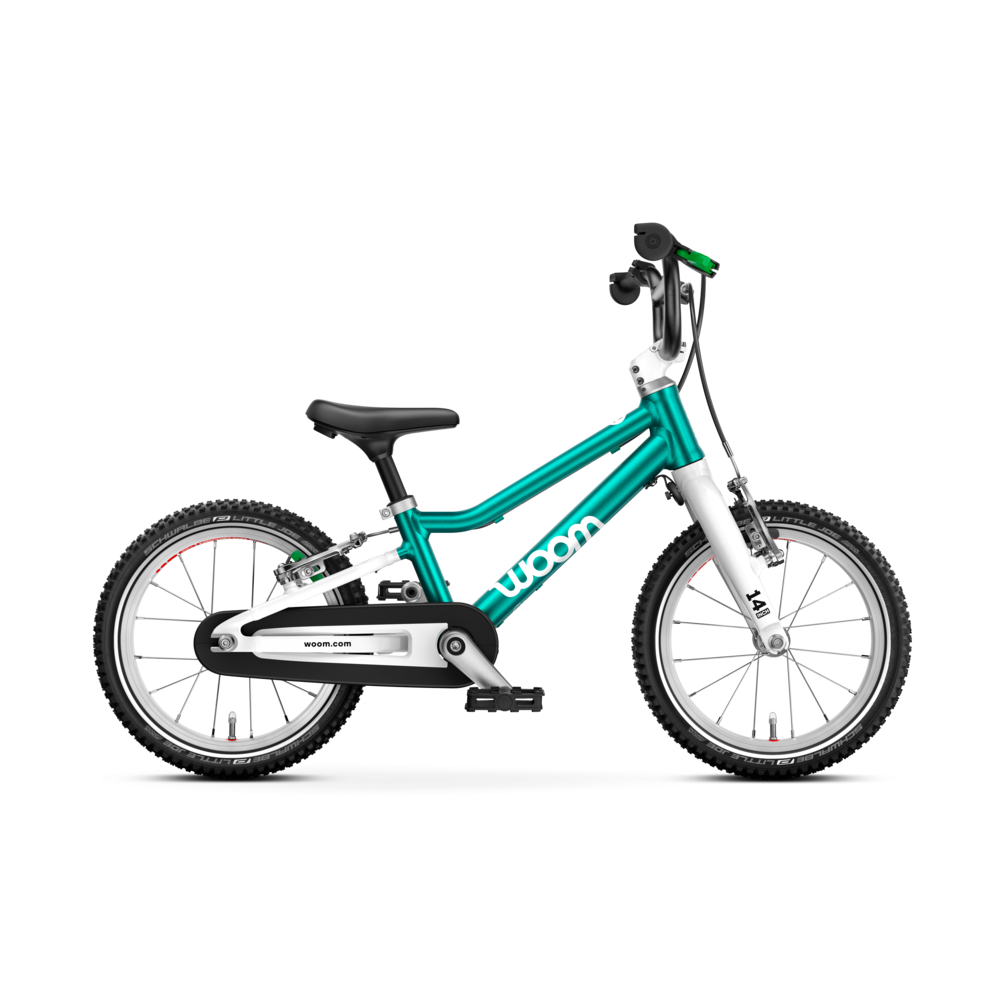 Woom GO 2 Kinderfahrrad 14" petrol met. H