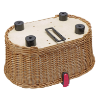 KlickFix Doggy Basket Hundekorb 40 Liter mit Verdeck und GTA-Kupplung