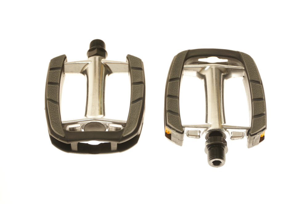 VP Components Pedalen City 9/16" VP-613 mit Reflektor silber/schwarz